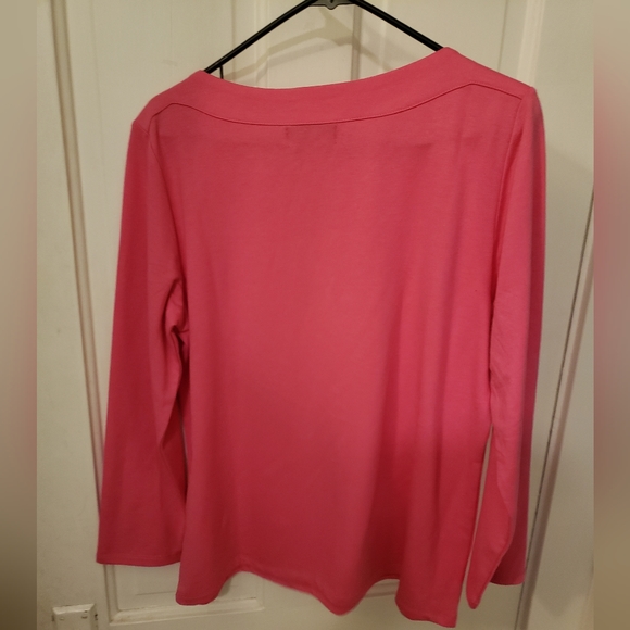 Rafella Sportswear Pink Long Sleeve sport shirt - Picture 6 of 6